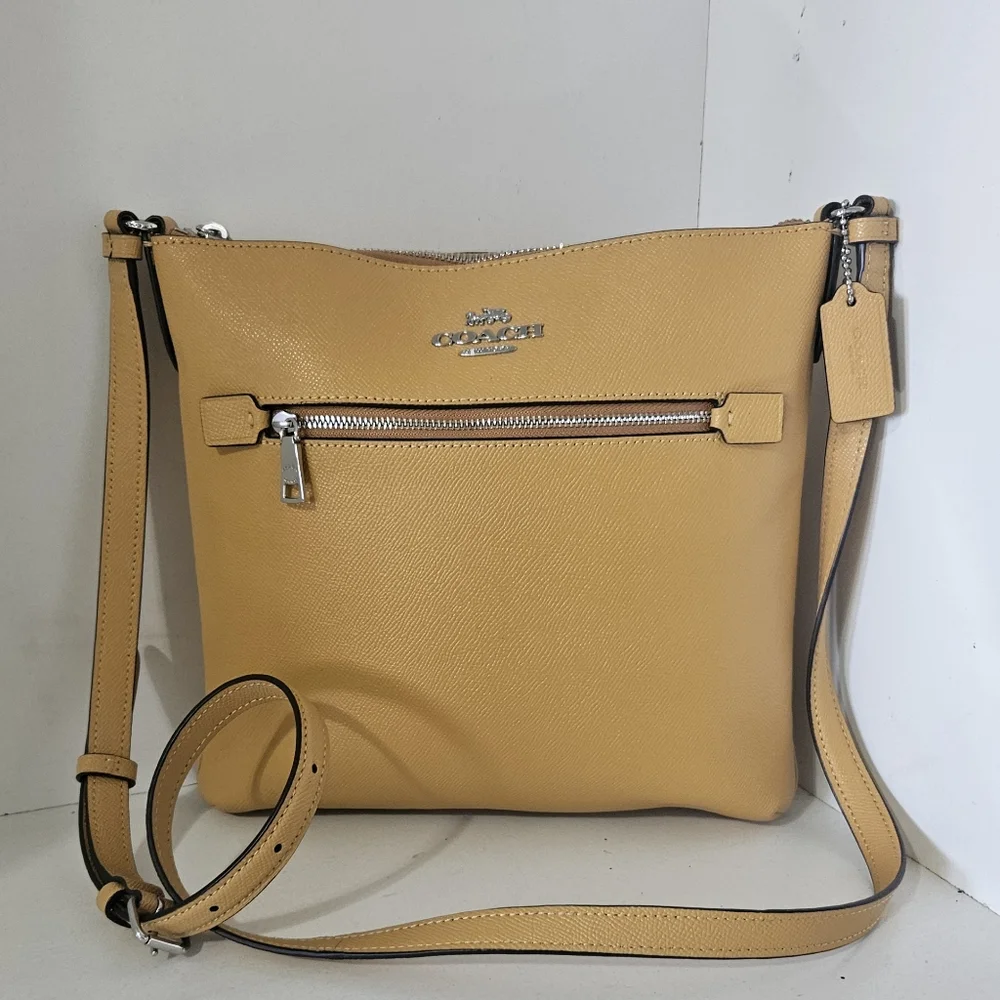 NWOT Coach Honeycomb Color Leather Crossbody Bag - Picture 13 of 13